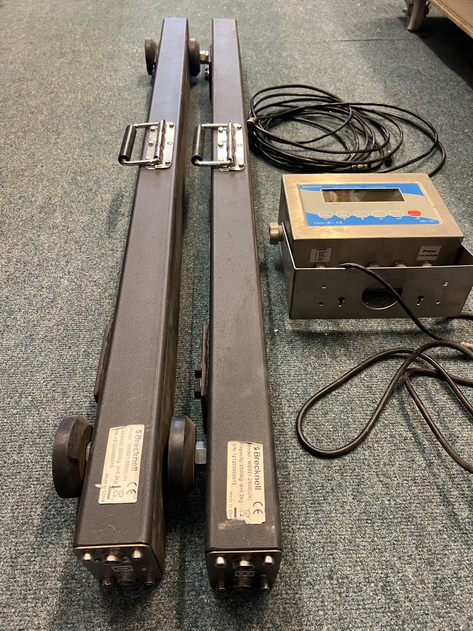 Portable pallet scales / weigh beams, brecknell WB521-2500 portable scales in Southampton for Sale