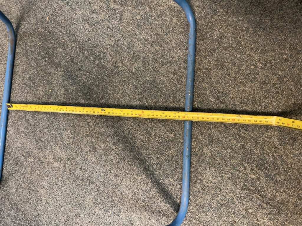 floor standing blue tissue roll dispenser