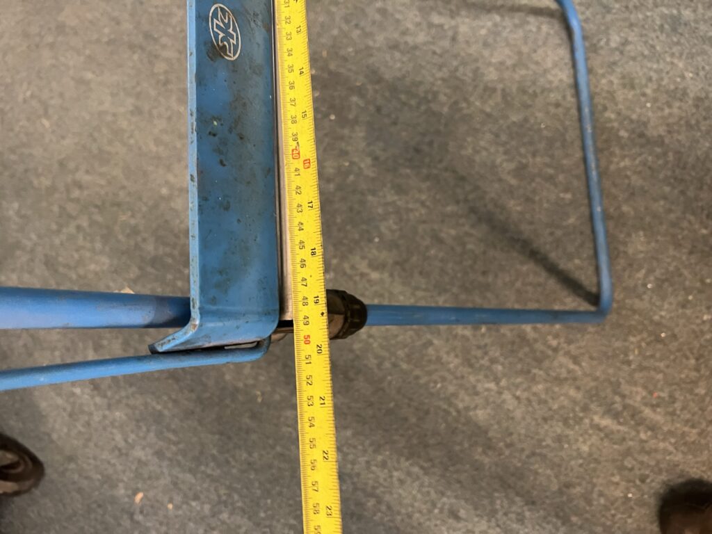 kimberly floor standing blue roll dispenser
