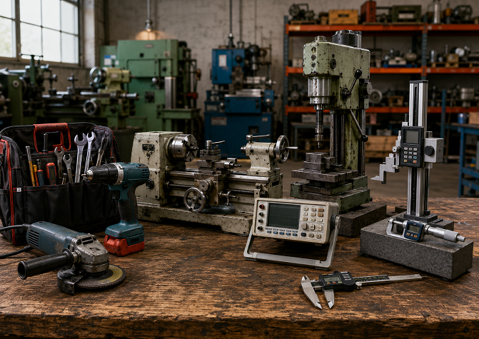 Items for sale useful interesting and sort after items including tools machinery and metrology equipment